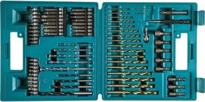 Makita B-49373 Wiercenie i Wkręcanie, 18 V, Niebieski, zestaw 75 Sztuk