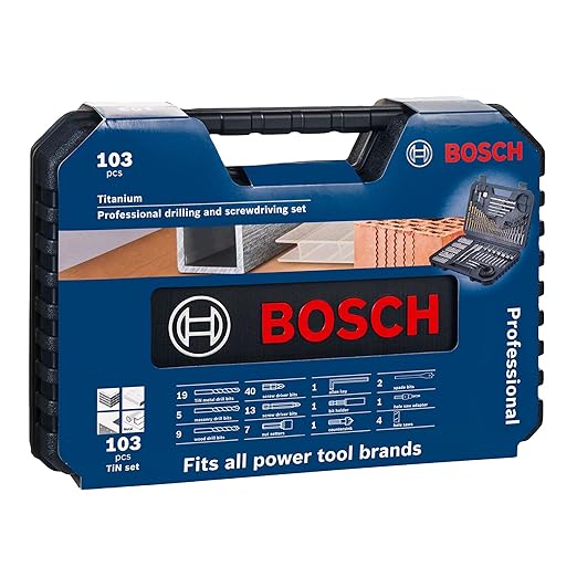 Bosch Home and Garden 2608594070 Zestaw mieszanych akcesoriów (103 sztuki), 0 V, czarny - obrazek 4