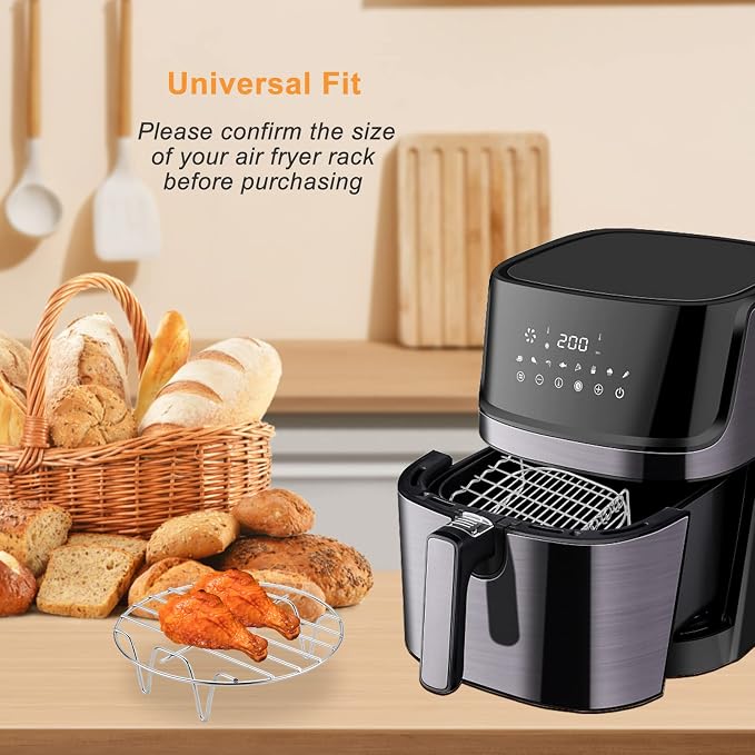 Airfryer Skewer Rack 2 sztuki ze stali nierdzewnej 304 - obrazek 5