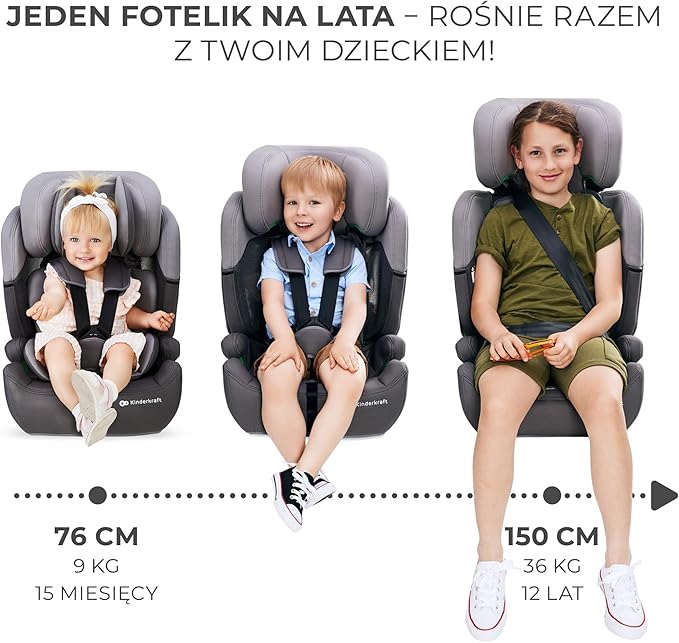 Kinderkraft COMFORT UP Fotelik samochodowy i-Size - obrazek 6