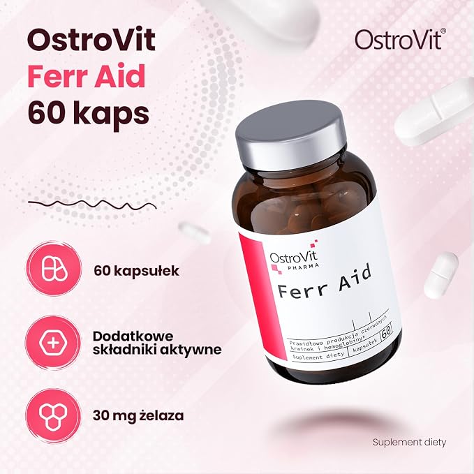 OstroVit Pharma Ferr Aid 60 Kapsułek - obrazek 4