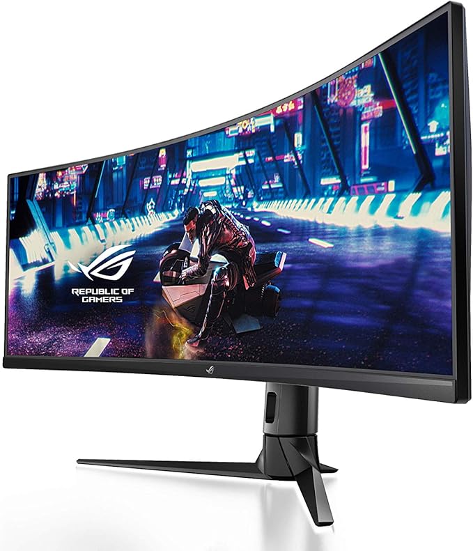ASUS ROG STRIX zakrzywiony XG49VQ, 125% sRGB, DP, HDMI, USB 3.0, FreeSync 2 HDR, DisplayHDR 400, AuraSync - obrazek 4