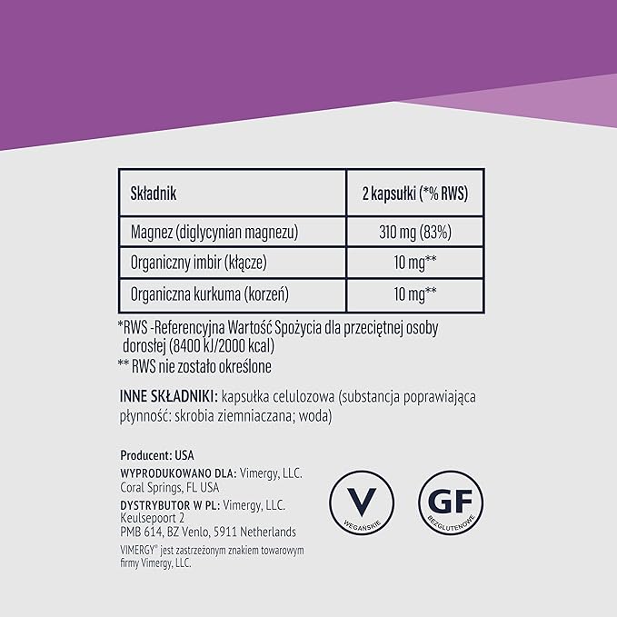 Vimergy Glicynian Magnezu Suplement Mineralny - obrazek 5