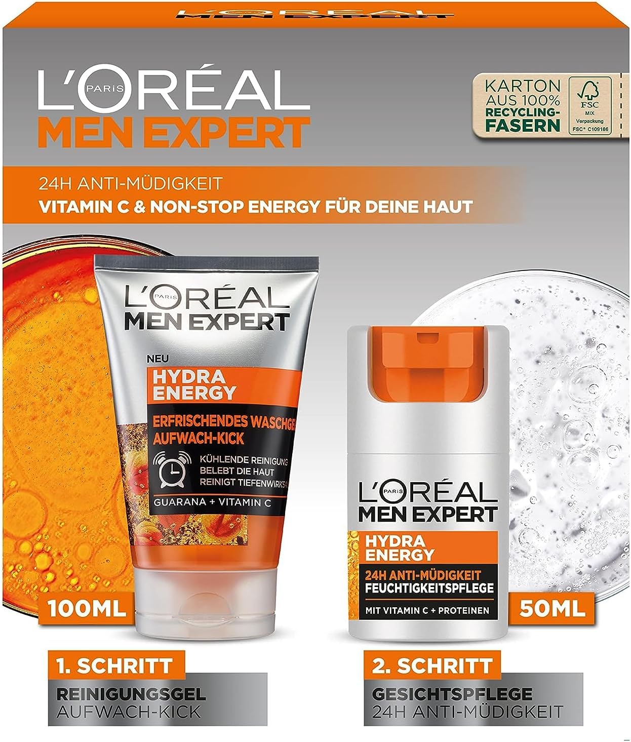 L'Oréal Men Expert Zestaw do pielęgnacji dla zmęczonej skóry - obrazek 2