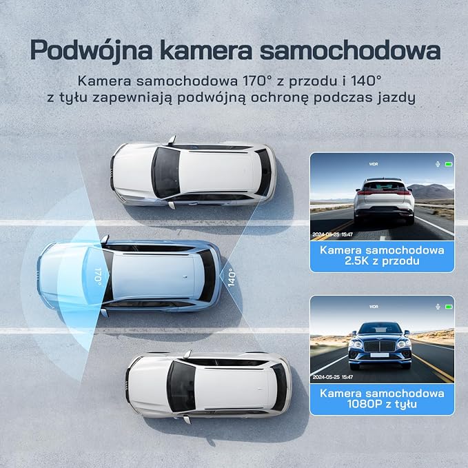 Kamera samochodowa WOLFANG przednia i tylna - obrazek 5