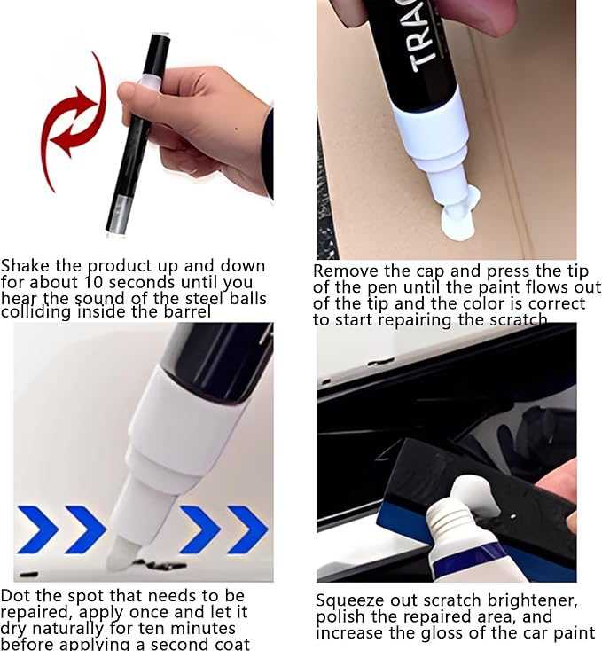 TOPABYTE Touch Up Pen do Tesla Y 3 S X lakier w sztyfcie - obrazek 7