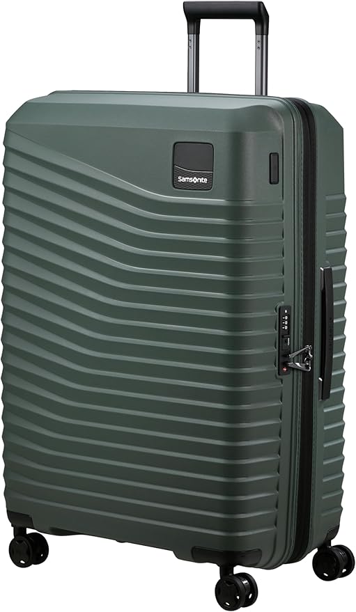 Samsonite Intuo - Spinner L, Rozszerzalna walizka, 75 cm, 105/115 L, Zielony (Olive Green)