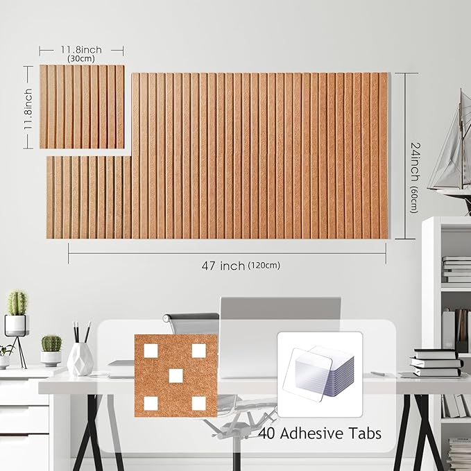 Duża tablica filcowa do biura 120 x 60 cm - obrazek 4