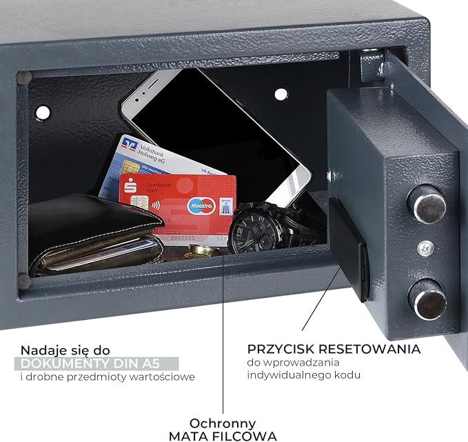 HMF 4612112 sejf meblowy z zamkiem elektronicznym 31 - obrazek 6