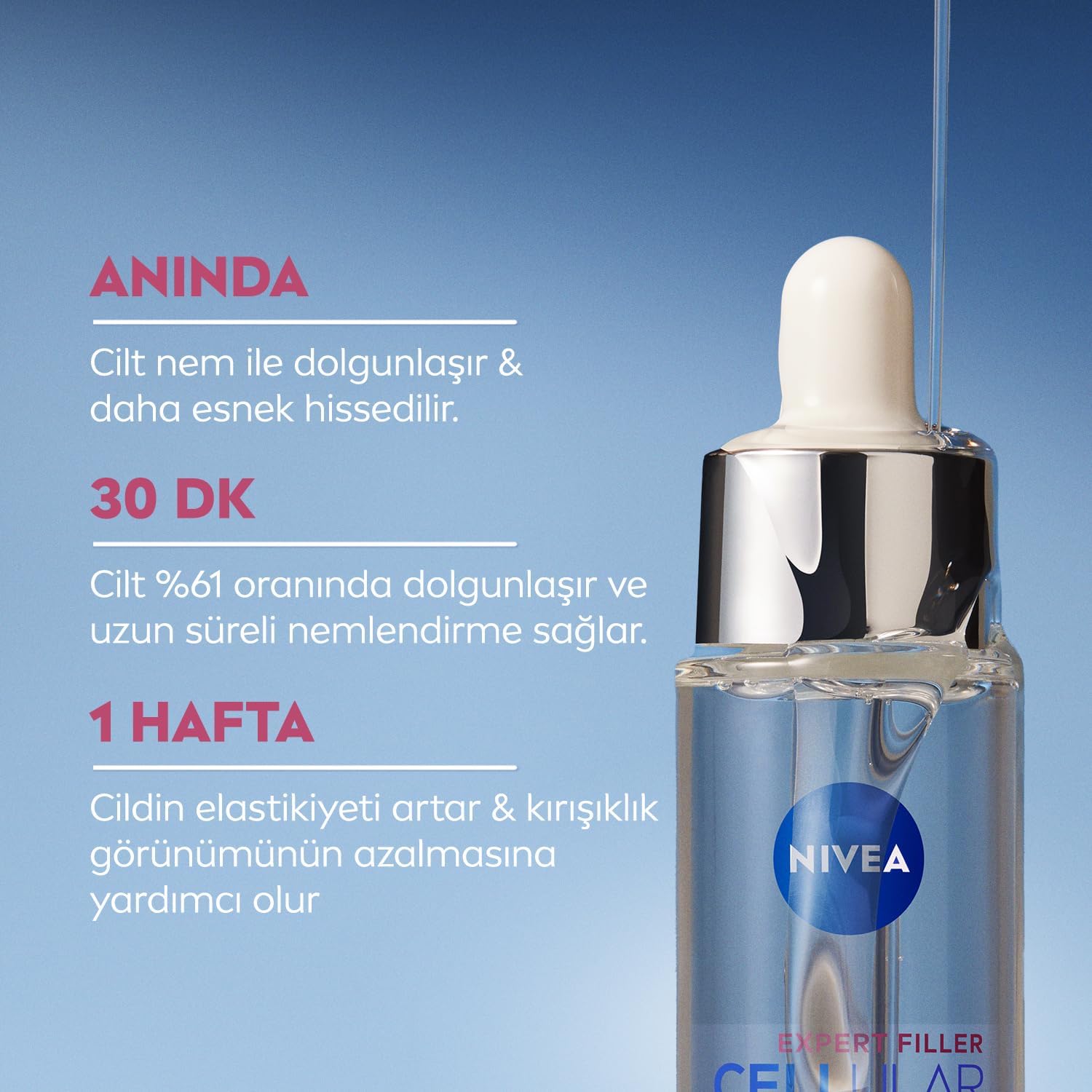NIVEA CELLULAR Expert Filler Nawilżające serum wypełniające - obrazek 5