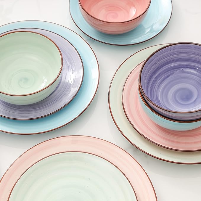 Selamica Ceramiczne 12-częściowe zestawy zastawy stołowej - obrazek 6