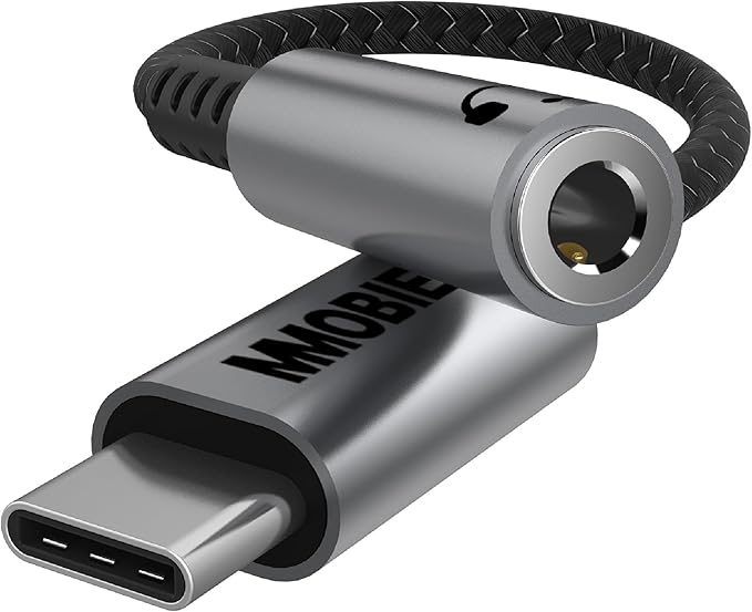 MMOBIEL USB-C na 3 5mm TRRS Gniazdo Słuchawkowe Jack-16Bit
