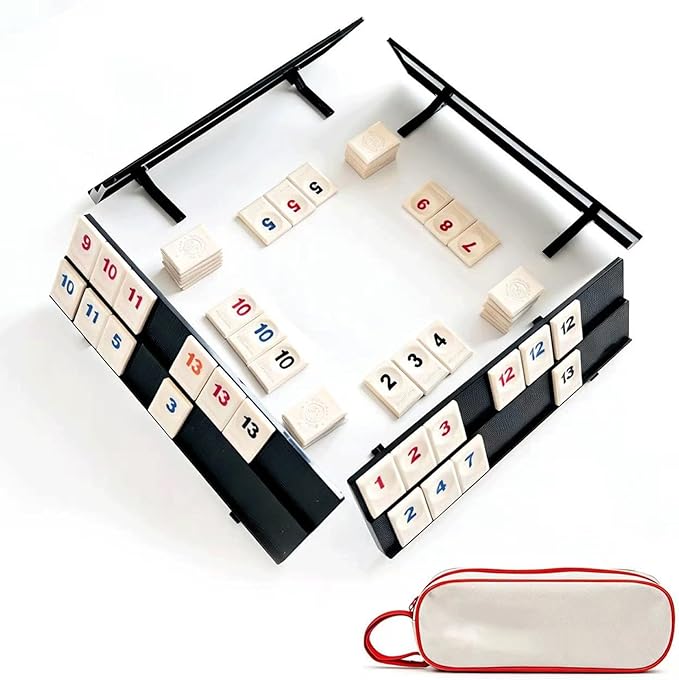 Rummy Classic Mini Rami zestaw zabawczy z kartami i uchwytami