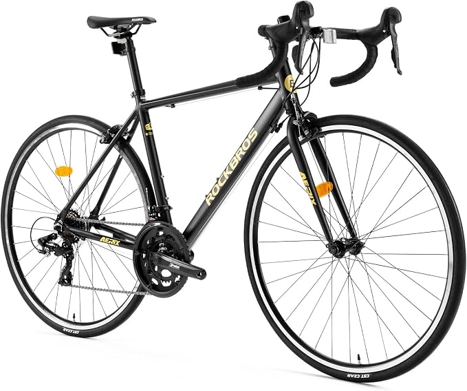 ROCKBROS AERIX Rower Szosowy 700C, Aluminiowa Rama, 2x8 Przerzutki S-Ride R400, Widelec Hi-Ten, Geometria Endurance, Lekki Rower dla Początkujących
