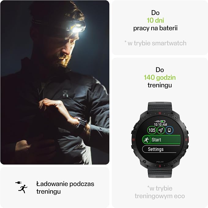 Polar Grit X2 Pro Outdoorowy Zegarek GPS ze Szkłem Szafirowym - obrazek 5