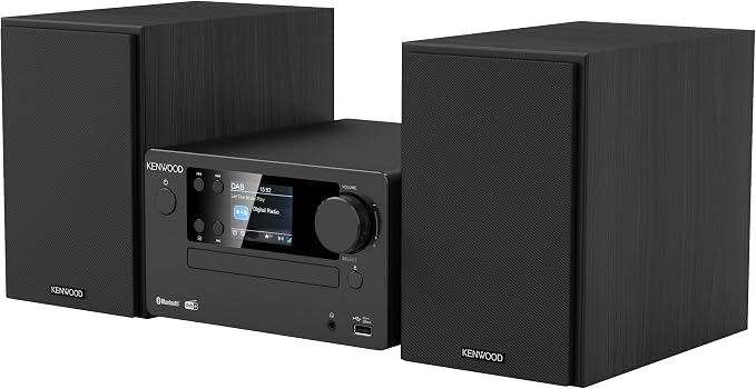 KENWOOD M-725DAB-B - Micro Hi-Fi system z DAB+, CD, USB, Bluetooth i wyświetlaczem TFT, Midnight Black - obrazek 6