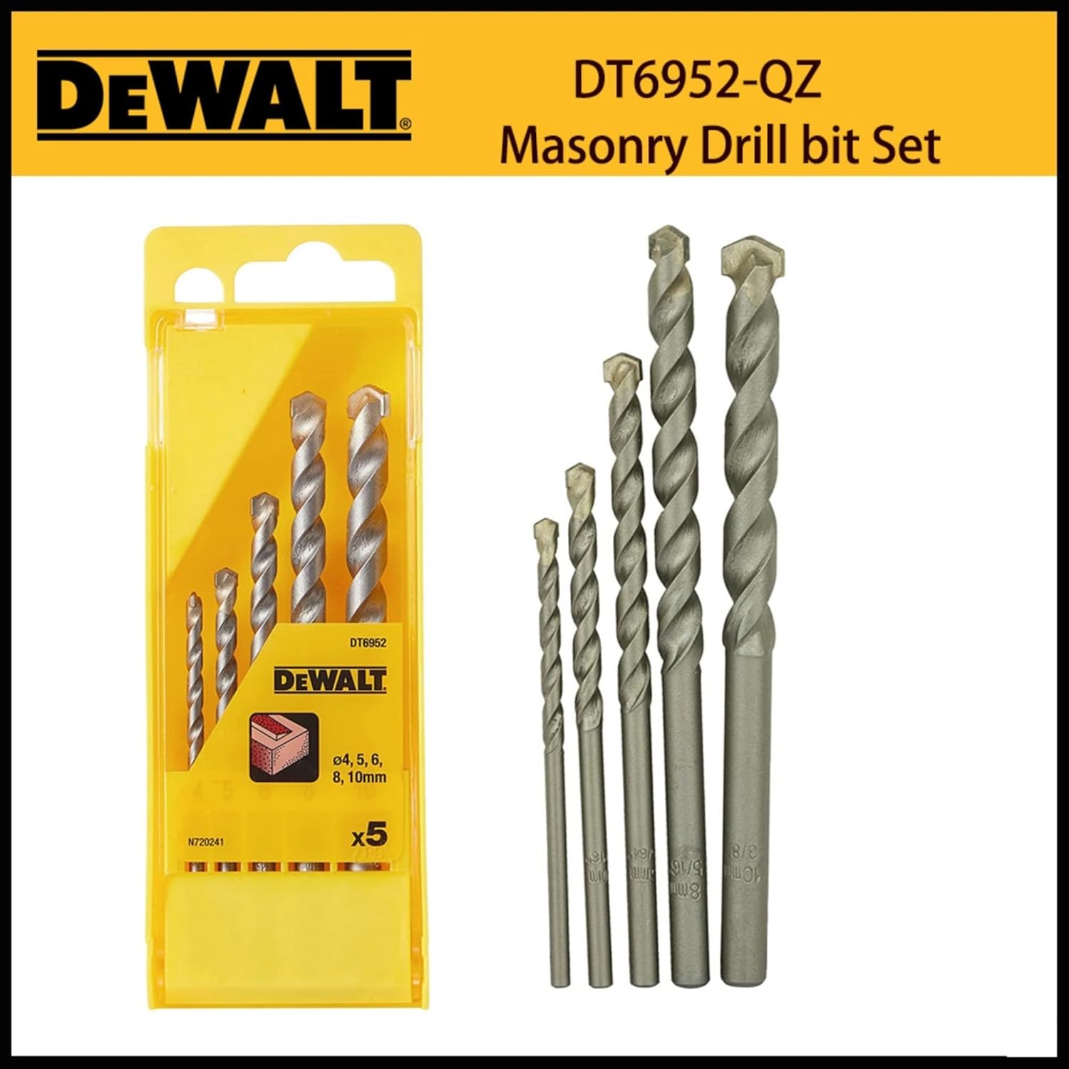 Dewalt Dt6952-Qz Wiertło, Srebrny, 5 Sztuk - obrazek 3