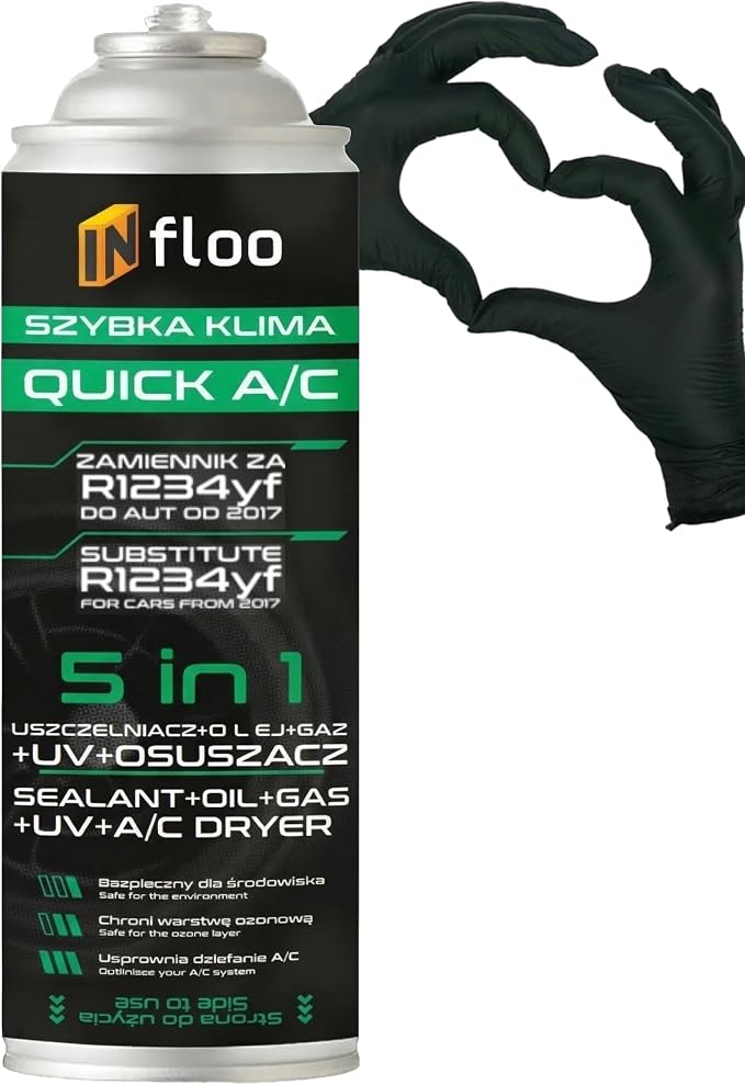 Szybka Klima 5w1 R134a Gaz + Olej + Uszczelniacz + UV + Osuszacz