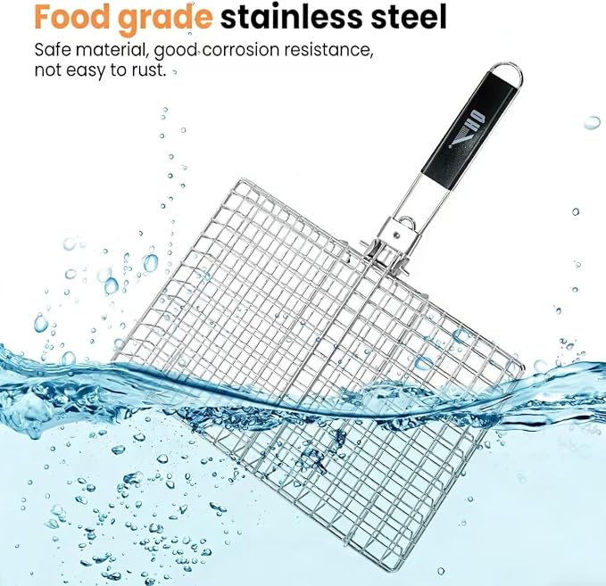 Kosz do gotowania ze stali nierdzewnej do grillowania - obrazek 6