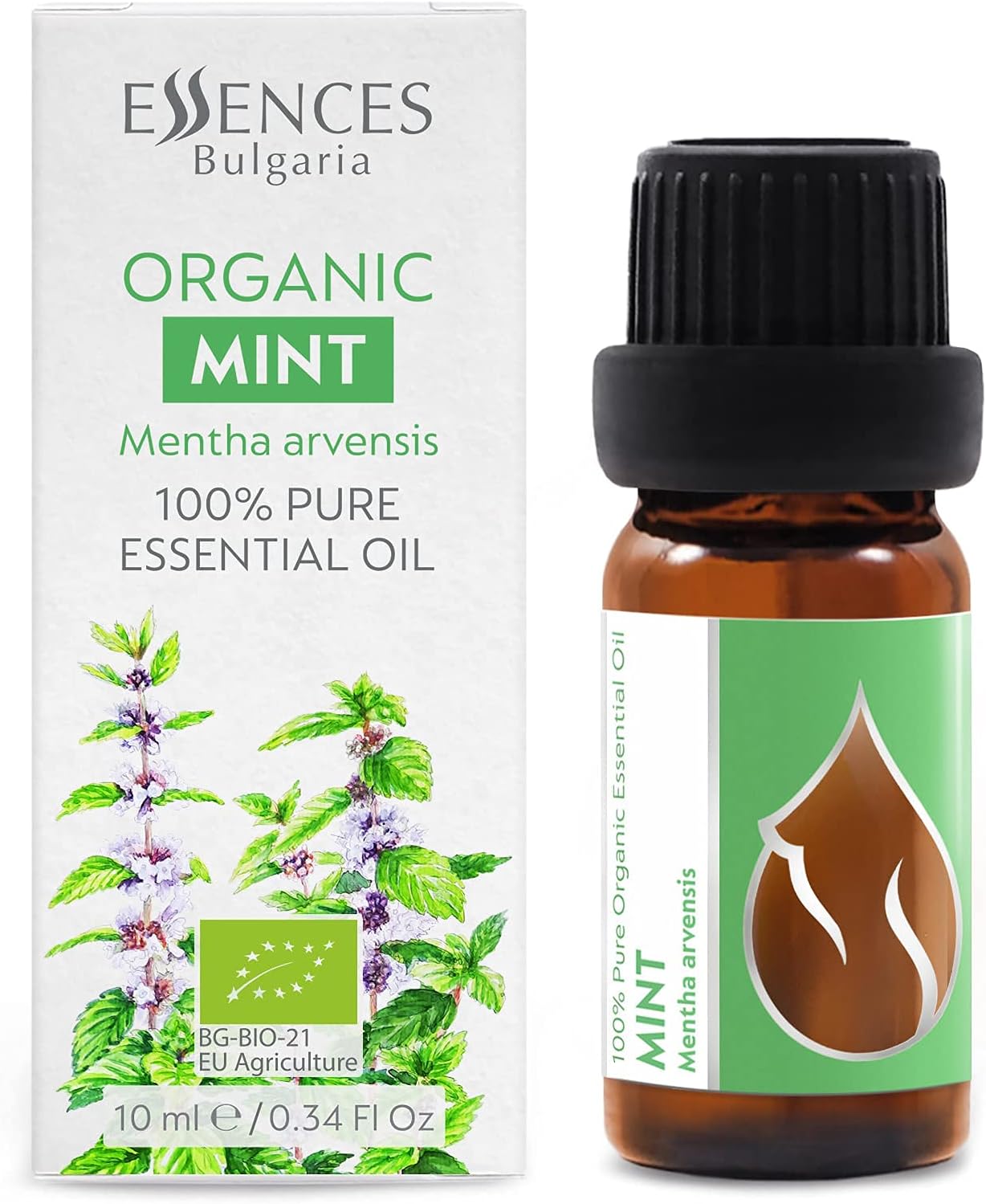 Essences Bułgaria Organiczny Olejek Eteryczny z Mięty 10 ml - obrazek 2