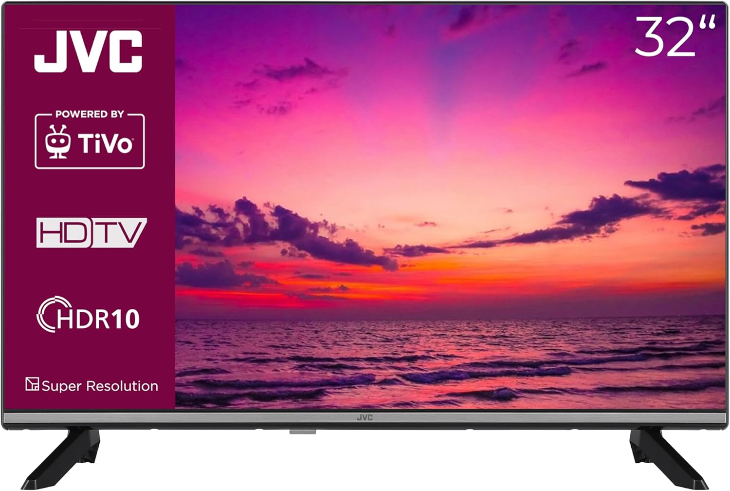 JVC TiVo LT-32VH7555 Smart TV 32" z potrójnym tunerem HDR TV LED - obrazek 2
