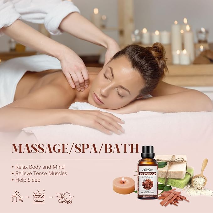 Aeshory Olejek Eteryczny Z Drzewa Sandałowego 50 ml - obrazek 6