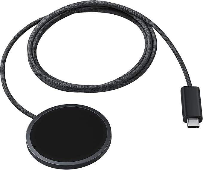 Samsung Magnetyczna ładowarka bezprzewodowa 25 W EP-P2900B do smartfonów i kompatybilnych obudów ładujących różnych producentów, obsługa Qi2, czarna