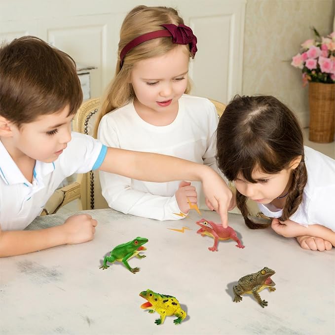Realistyczna Żaba 4 Realistyczne Figurki Zwierząt Model - obrazek 4