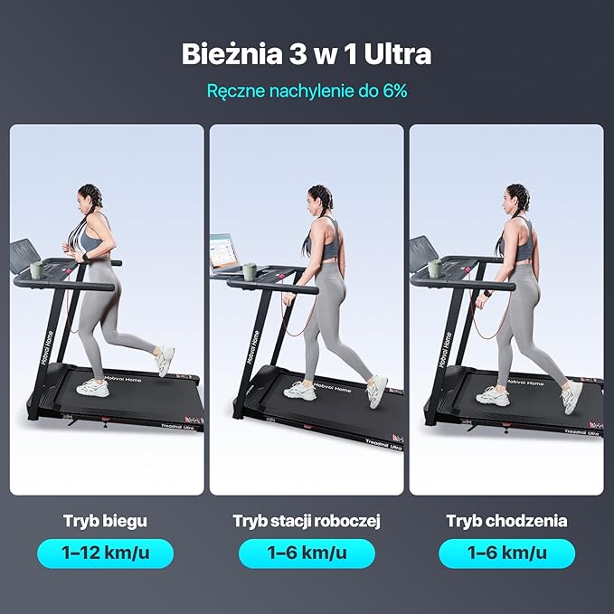 Mobvoi Home Treadmill Ultra 3 w 1 Walking Pad ze składanym 6% - obrazek 2