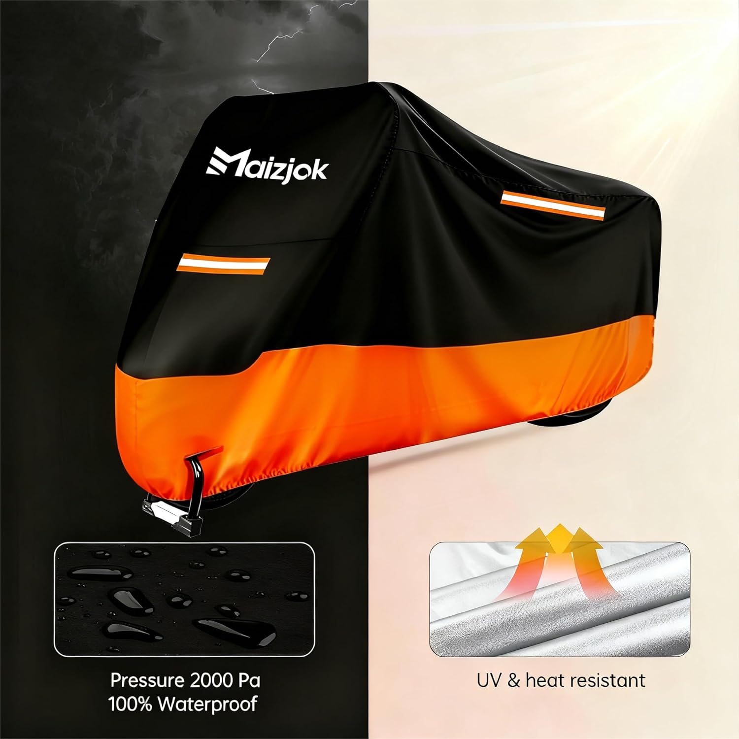 Maizjok Wodoodporny pokrowiec na motocykl - obrazek 3