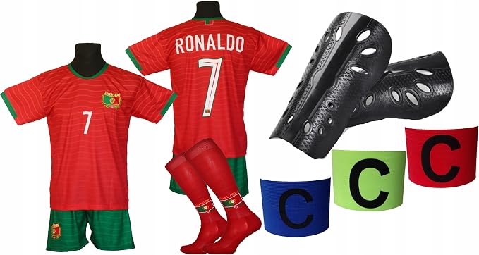 strój piłkarski dla dzieci RONALDO PORTUGALIA - OO rozmiar 134