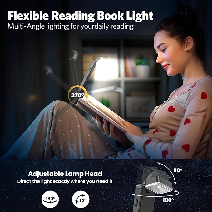 lampka do czytania LED ładowalna lampka do książki - obrazek 6