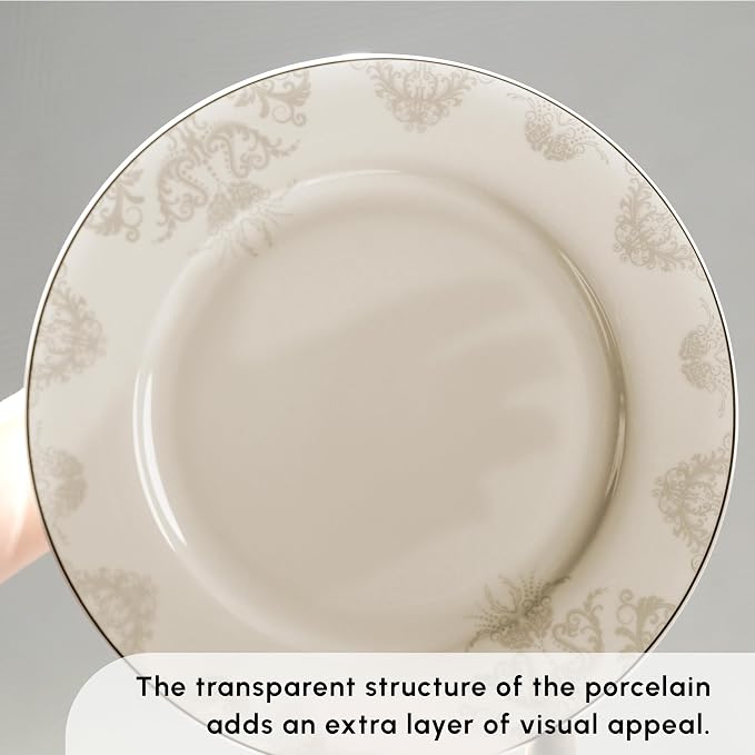 Karaca Siena 53-częściowe porcelanowe zestawy obiadowe z talerzami - obrazek 5