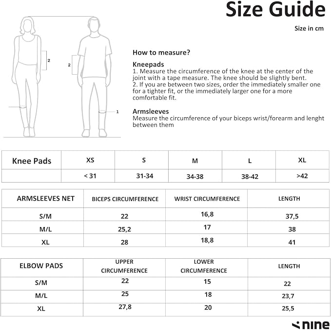 ninesquared Siatkówka unisex ochraniacze na łokcie - obrazek 4