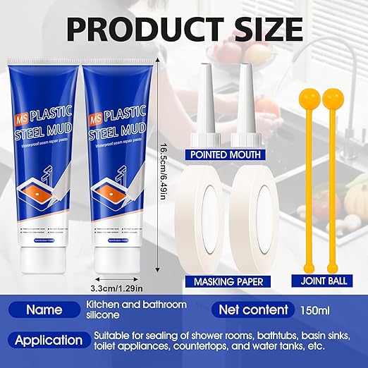 Silikon łazienkowy biały 150 ml - obrazek 7