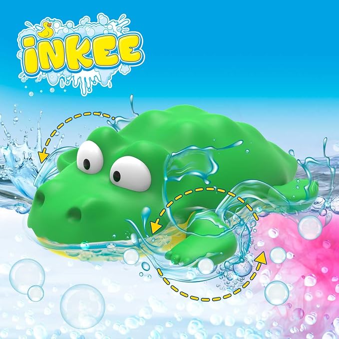 INKEE TOYS Zabawka do kąpieli 3 zwierzęta morskie z rekinem - obrazek 6