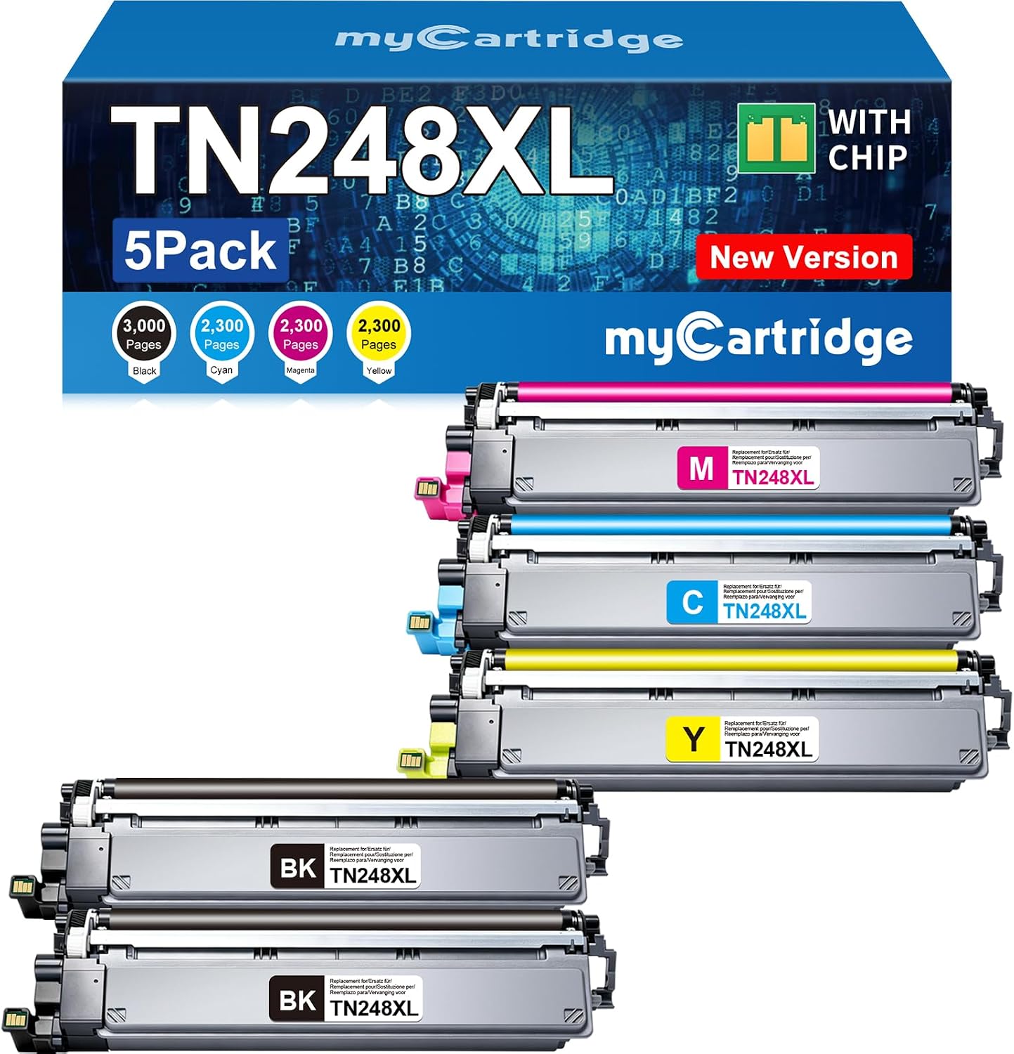 myCartridge TN248XL Kompatybilny zestaw tonerów Avec Brother - obrazek 2