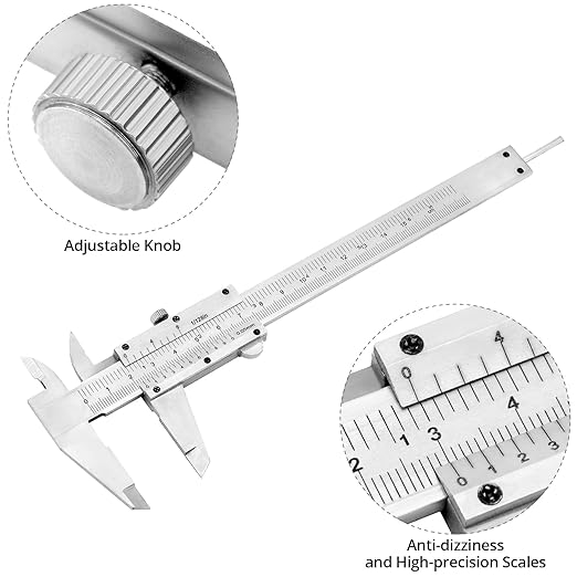 QWORK® Wysokiej precyzji suwmiarka 6" - obrazek 3