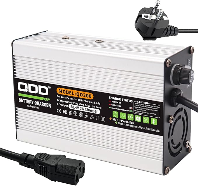 QDD 58 4 V 5 A ładowarka 58 4 V LiFePO4 ładowarka do akumulatorów DC