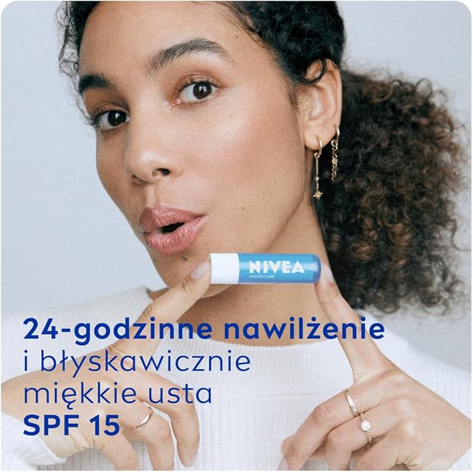 NIVEA Hydro Care Pielęgnująca pomadka do ust - obrazek 5
