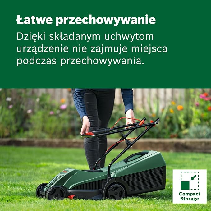 Bosch Kosiarka sieciowa EasyRotak 32-235 silnik 1 200 W, szerokość cięcia: 32 cm, zbiornik na trawę 31 l, do mniejszych ogrodów - obrazek 6