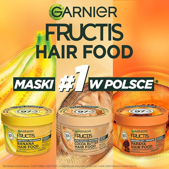 Garnier Fructis Hair Food Banana Maska do włosów suchych 400 ml - obrazek 6