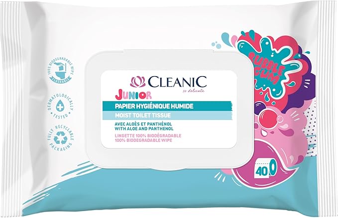 Cleanic Junior Nawilżany Papier Toaletowy