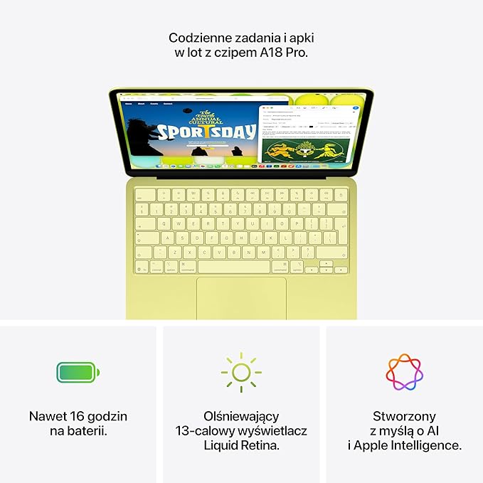 Apple MacBook Neo 13 cali Laptop z czipem A18 Pro: Stworzony dla AI - obrazek 6