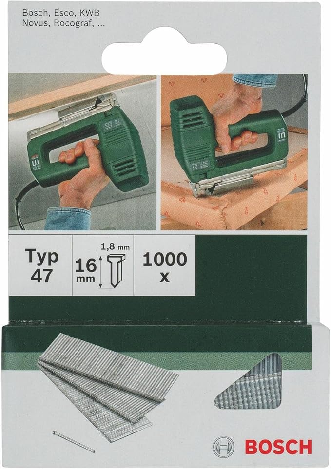 Bosch Accessories 1000x gwoździe typ 47 (do twardego drewna