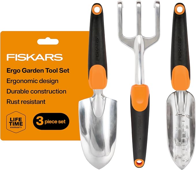 Fiskars Ergo zestaw narzędzi ogrodowych z recyklingu