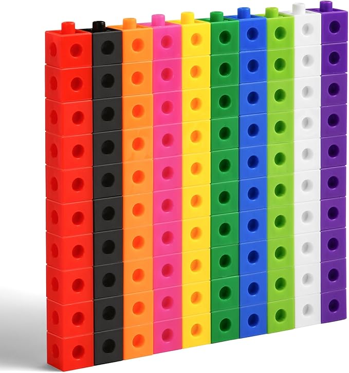 HOTUT Klocki Matematyczne 100 sztuk 2 cm