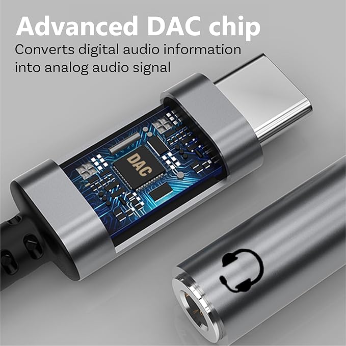 MMOBIEL USB-C na 3 5mm TRRS Gniazdo Słuchawkowe Jack-16Bit - obrazek 7
