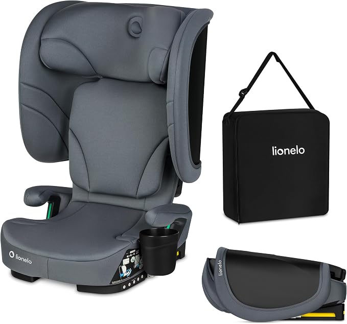 LIONELO Bezpieczny Składany Fotelik Samochodowy I-Size R129 Z ISOFIX