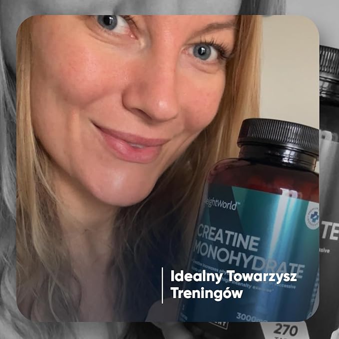 Monohydrat kreatyny 3000 mg 270 wegańskich tabletek kreatyny - obrazek 7